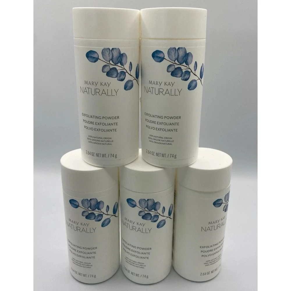 MARY KAY NATURALLY EXFOLIATING POWDER Lot Of 5 100% NATURAL ORIGIN 123970 Read - Picture 1 of 5